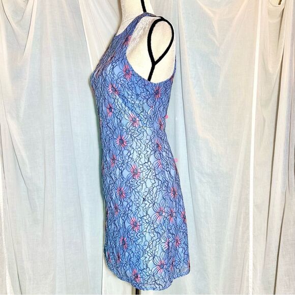 #D1 Avec Les Filles Floral Lace Sleeveless Shift Dress - Picture 7 of 7